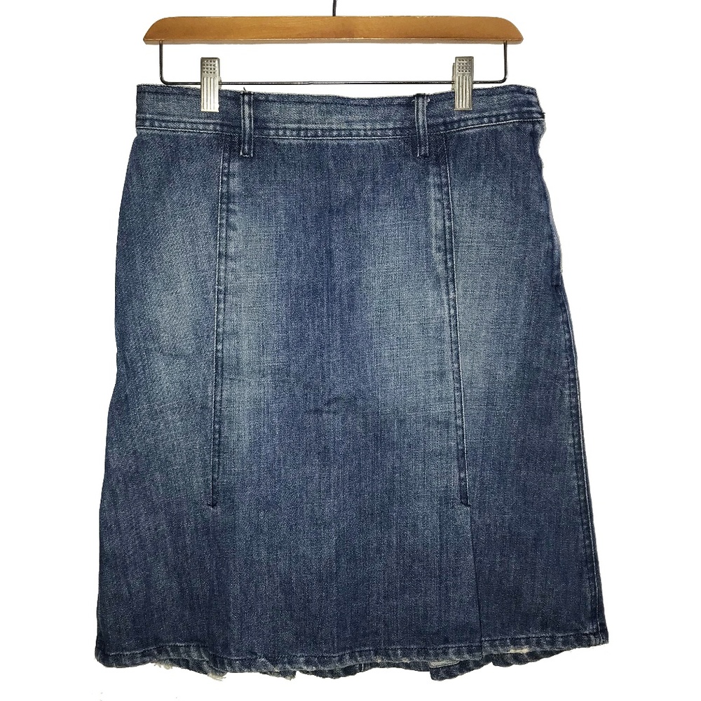 Habitual Denim Preppy Pleated Skirt